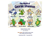 Tablet Screenshot of georgeshannonauthor.com